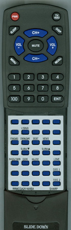 SHARP RRMCGA251AWSA replacement Redi Remote