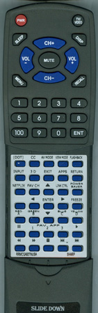 SHARP RRMCGA937WJSA GA937WJSA replacement Redi Remote