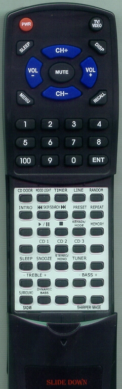 SHARPER IMAGE SA248 replacement Redi Remote