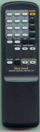 SHERWOOD RD6105RM RM103 Genuine  OEM original Remote
