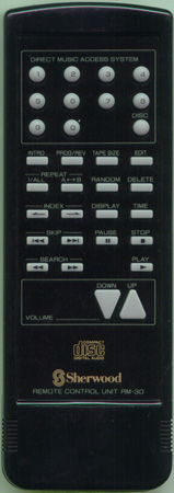 SHERWOOD RM-30 RM30 Genuine  OEM original Remote