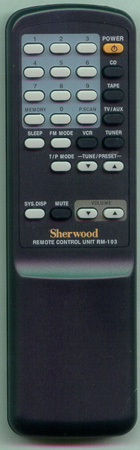 SHERWOOD RX4105RM RM103 Genuine  OEM original Remote