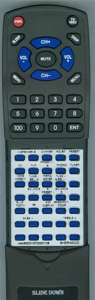 SHERWOOD AAV-8300157000010S RC-157 replacement Redi Remote