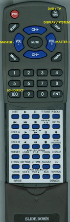 SHERWOOD RMRVD60 replacement Redi Remote