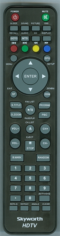 SKYWORTH SLC1919A3SV2 Genuine OEM original Remote