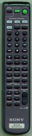 SONY 1-418-291-11 RMJ70 Genuine  OEM original Remote