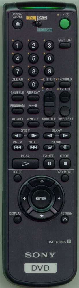 SONY 1-418-320-41 RMTD109A Refurbished Genuine OEM Original Remote