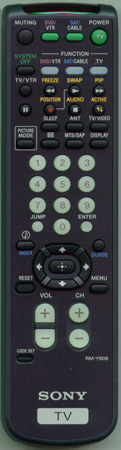 SONY 1-418-469-11 RMY906 Genuine  OEM original Remote
