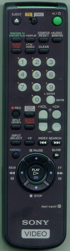 SONY 1-418-550-21 RMTV247F Refurbished Genuine OEM Original Remote