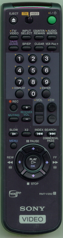 SONY 1-418-696-11 RMTV292 Refurbished Genuine OEM Original Remote