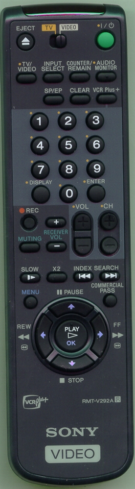 SONY 1-418-696-21 RMTV292A Refurbished Genuine OEM Original Remote