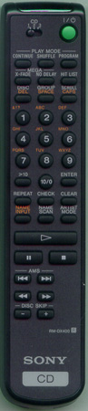SONY 1-418-828-12 RMDX400 Genuine  OEM original Remote