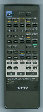 SONY 1-463-525-21 RMT322A Genuine  OEM original Remote