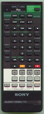 SONY 1-463-724-11 RMU500 Genuine  OEM original Remote