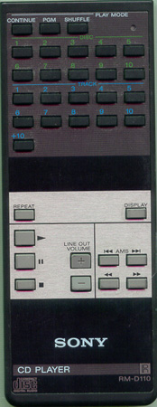 SONY 1-463-794-11 RMD110 Genuine  OEM original Remote