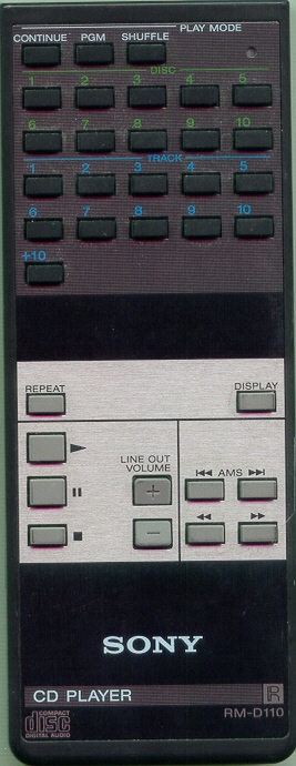 SONY 1-463-794-11 RMD110 Refurbished Genuine OEM Original Remote