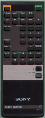 SONY 1-463-832-11 RM-S40 Genuine OEM original Remote