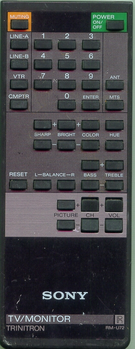 SONY 1-463-876-11 RMU72 Refurbished Genuine OEM Original Remote