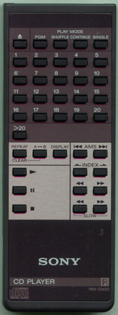 SONY 1-463-923-11 RMD450 Genuine OEM original Remote