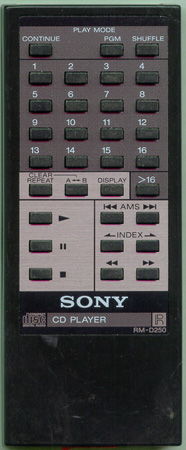 SONY 1-463-924-11 RMD250 Genuine  OEM original Remote
