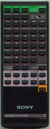 SONY 1-463-986-11 RMU80 Genuine  OEM original Remote