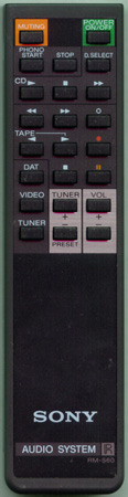 SONY 1-463-987-11 RMS60 Genuine  OEM original Remote