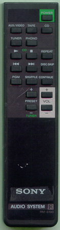 SONY 1-465-249-11 RMS190 Genuine  OEM original Remote
