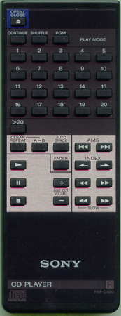 SONY 1-465-278-11 RMD490 Genuine OEM original Remote