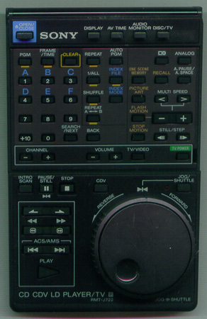 SONY 1-465-300-11 RMT-J722 Genuine OEM original Remote