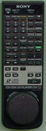 SONY 1-465-496-21 RMT333A Genuine  OEM original Remote