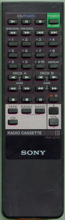 SONY 1-465-502-11 RMTC770 Genuine  OEM original Remote