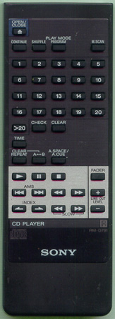 SONY 1-465-594-11 RMD791 Genuine  OEM original Remote