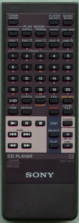 SONY 1-465-727-11 RM-D870 Genuine OEM original Remote