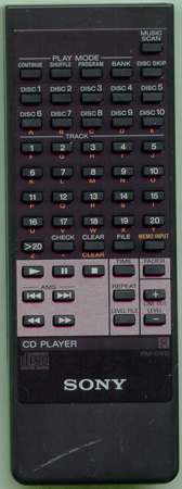 SONY 1-465-732-11 RM-D910 Genuine OEM original Remote