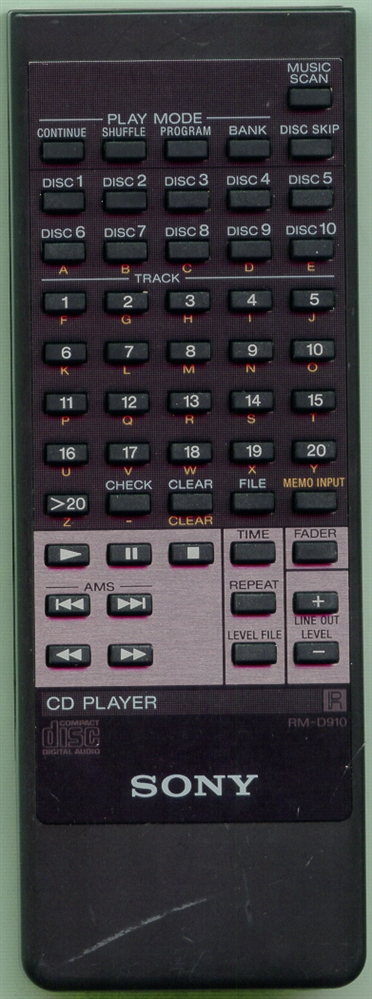 SONY 1-465-732-11 RM-D910 Refurbished Genuine OEM Original Remote
