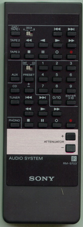 SONY 1-465-801-11 RMS703 Genuine  OEM original Remote
