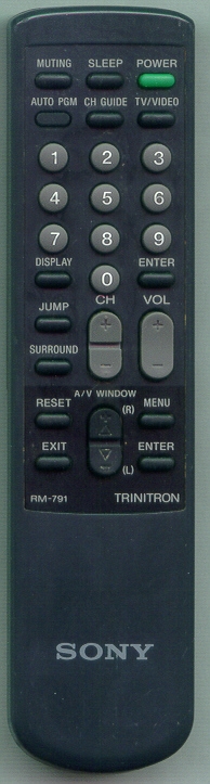 SONY 1-465-806-11 RM791 Refurbished Genuine OEM Original Remote