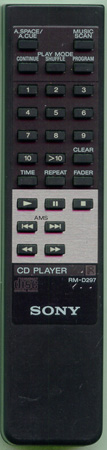 SONY 1-465-868-11 RMD297 Genuine OEM original Remote