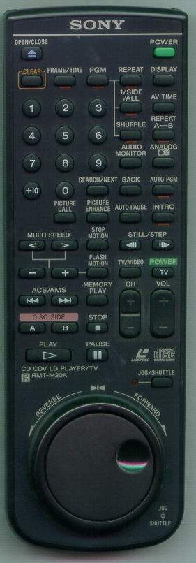 SONY 1-466-828-41 RMTM20A Refurbished Genuine OEM Original Remote