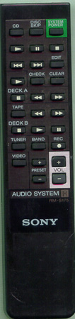 SONY 1-466-897-11 RMS175 Genuine  OEM original Remote
