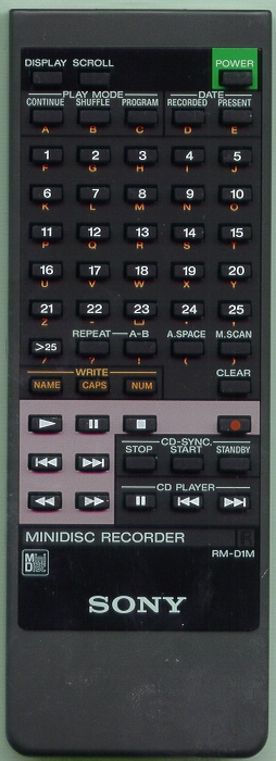 SONY 1-466-914-11 RMD1M Refurbished Genuine OEM Original Remote