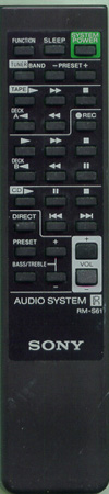 SONY 1-466-944-11 RMS61 Genuine OEM original Remote