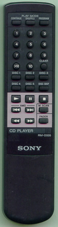 SONY 1-467-123-21 RMD335 Genuine  OEM original Remote