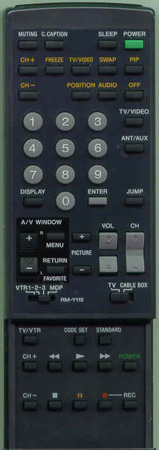 SONY 1-467-125-12 RMY115 Genuine  OEM original Remote