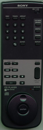 SONY 1-467-244-11 RMDX100 Genuine  OEM original Remote