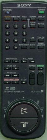 SONY 1-467-380-31 RMT-M33A Genuine OEM original Remote