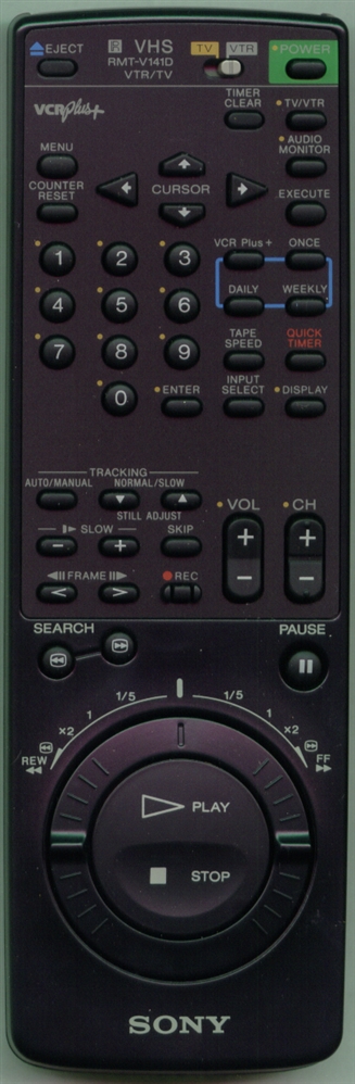 SONY 1-467-485-31 RMTV141D Refurbished Genuine OEM Original Remote