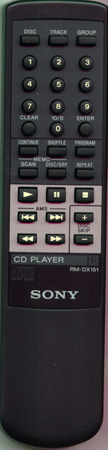 SONY 1-467-777-11 RMDX151 Genuine  OEM original Remote