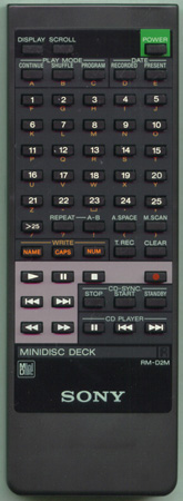 SONY 1-467-996-11 RMD2M Genuine OEM original Remote