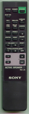 SONY 1-473-192-11 RMJ15 Genuine  OEM original Remote
